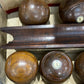 English Wooden Bowling Balls Circa 1860