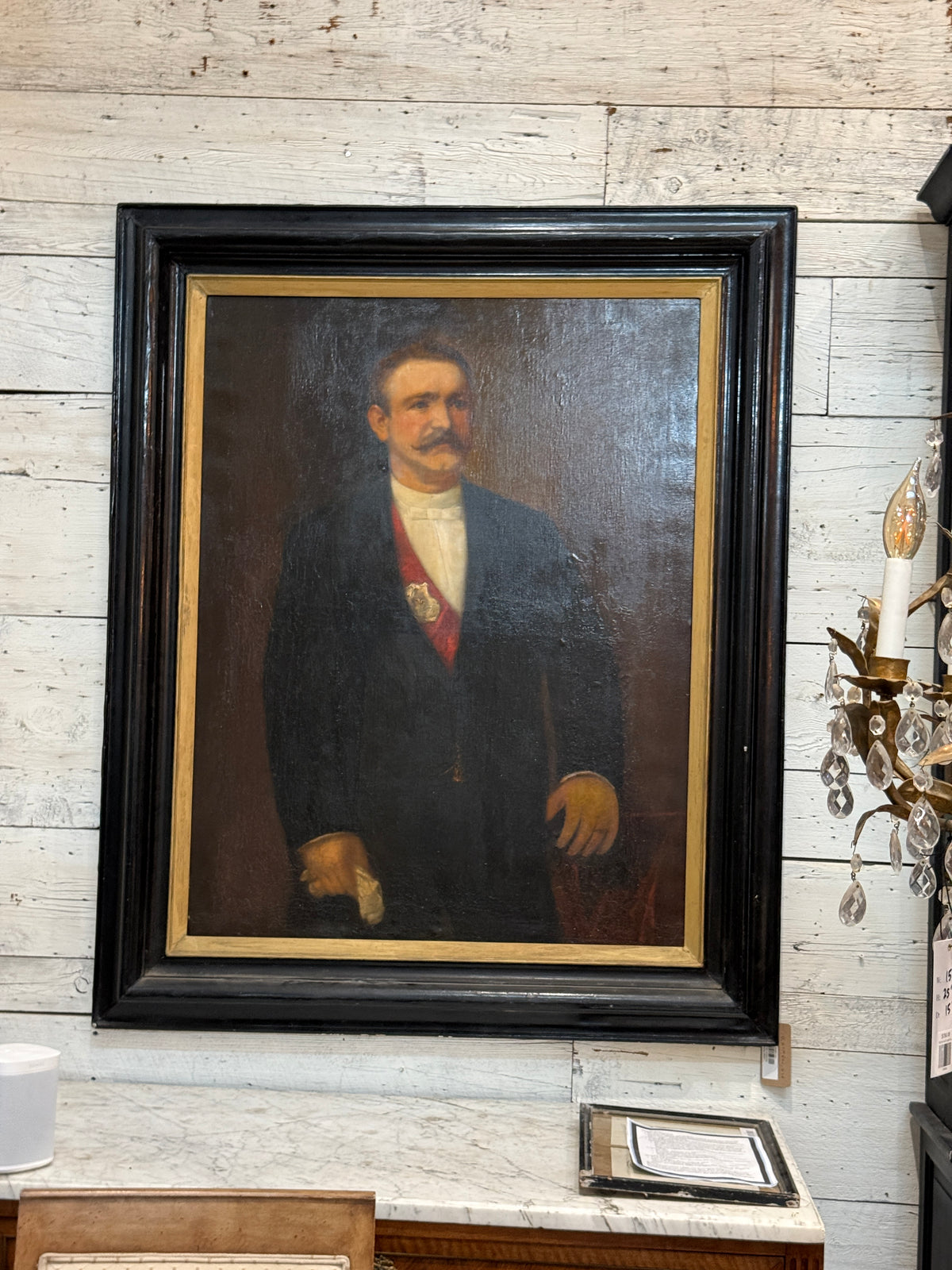 From Civic Building in Belgium - Portraits of Recipients of Medal Circa 1907