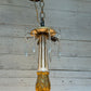 Italian Florentine Giltwood Chandelier with Hand-Carved Tole Details