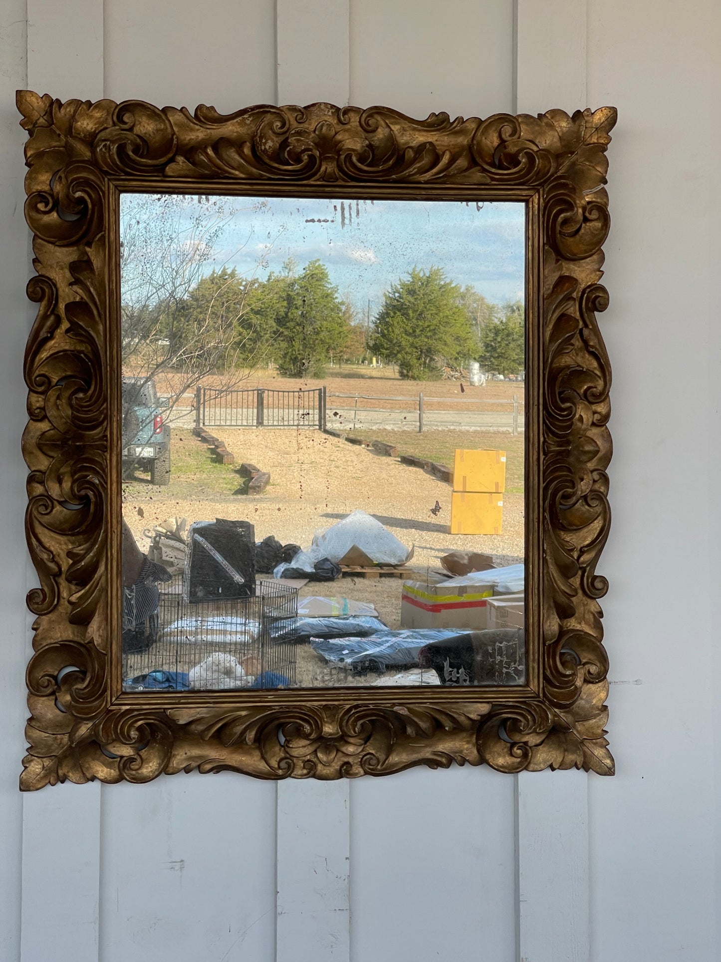 Carved Florentine Wall Mirror