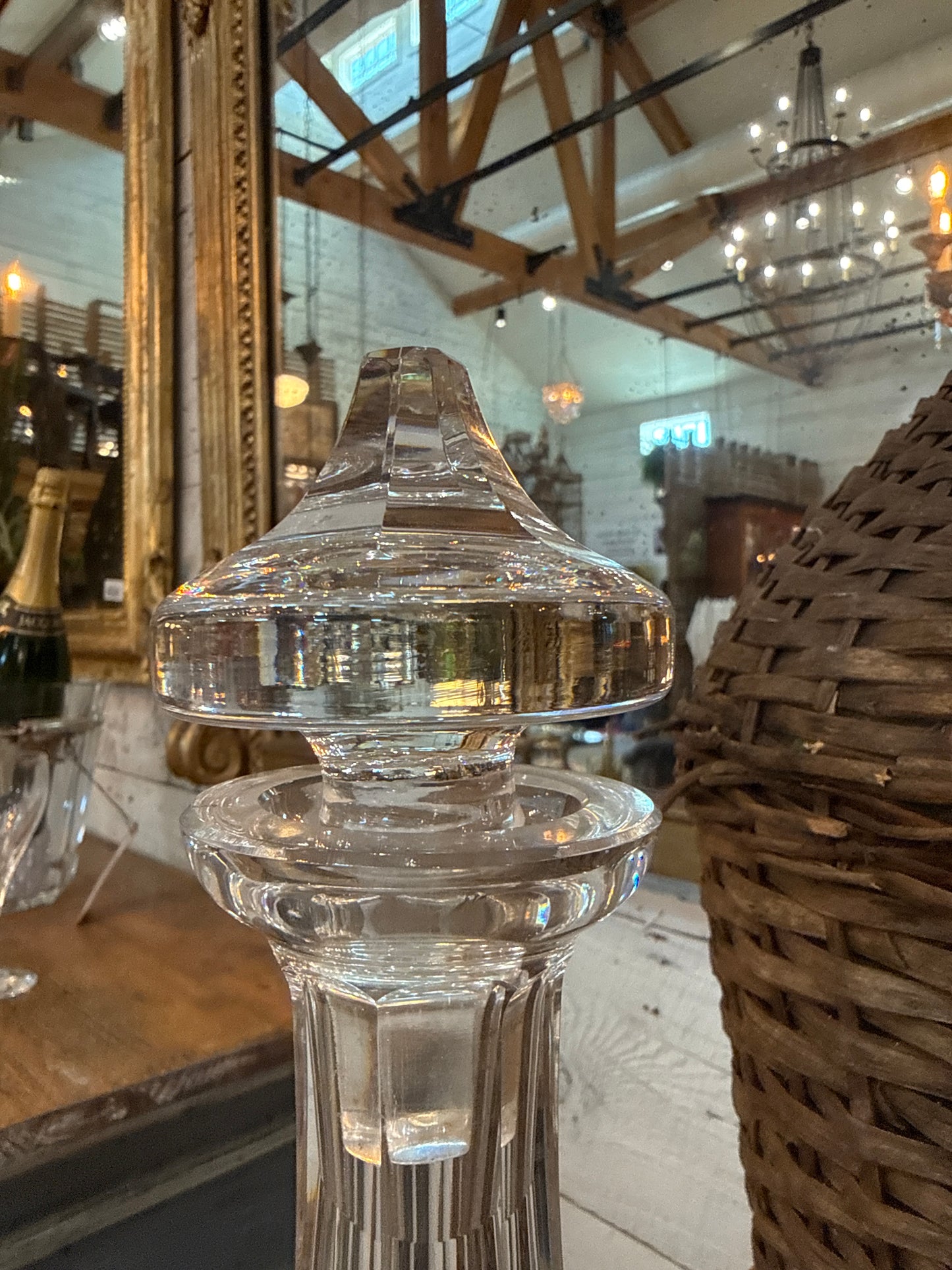 Tall Crystal Decanter