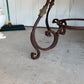 Round Dining Table with Iron Base