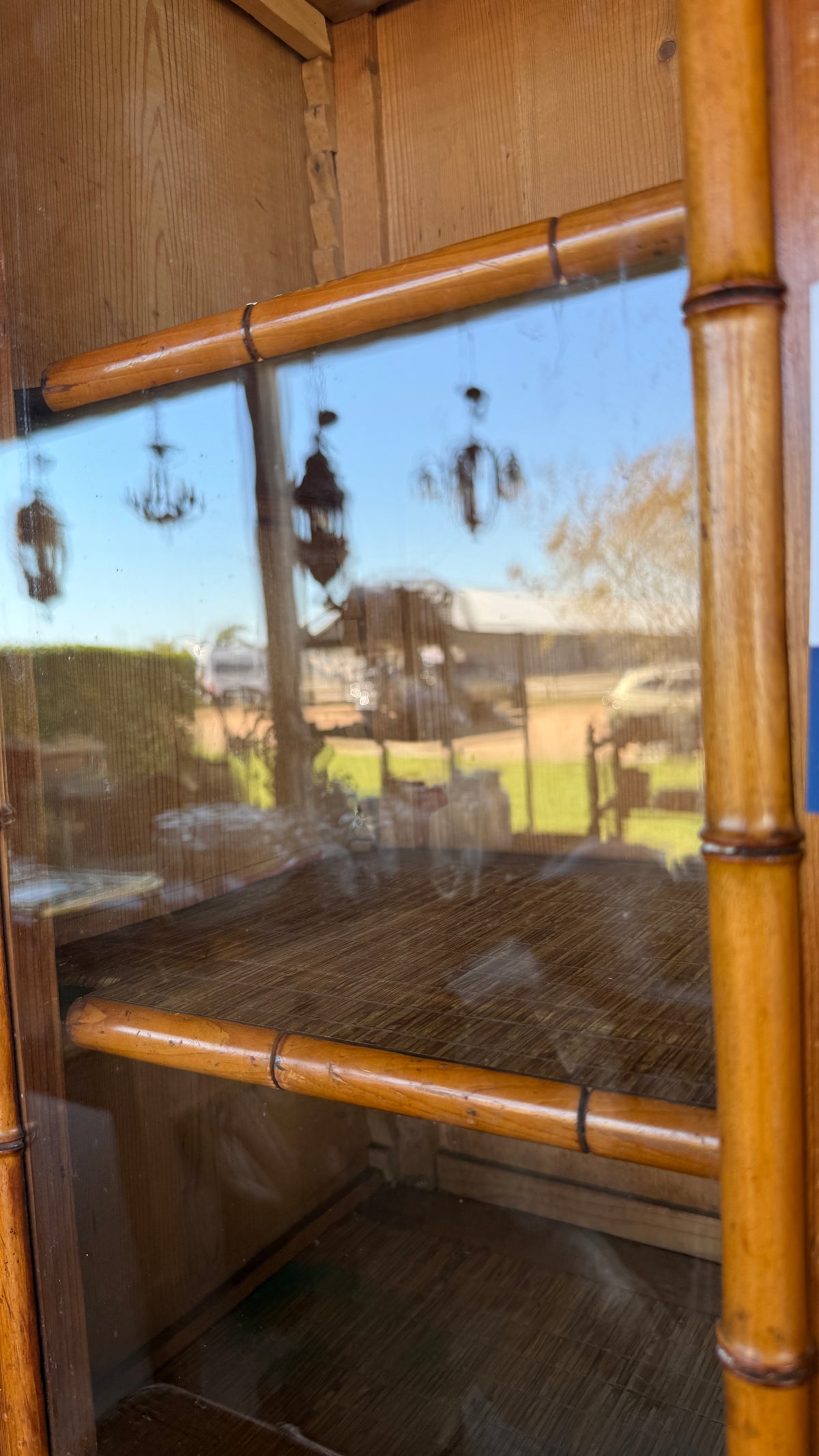 Bamboo Glass Hutch – Original Glass
