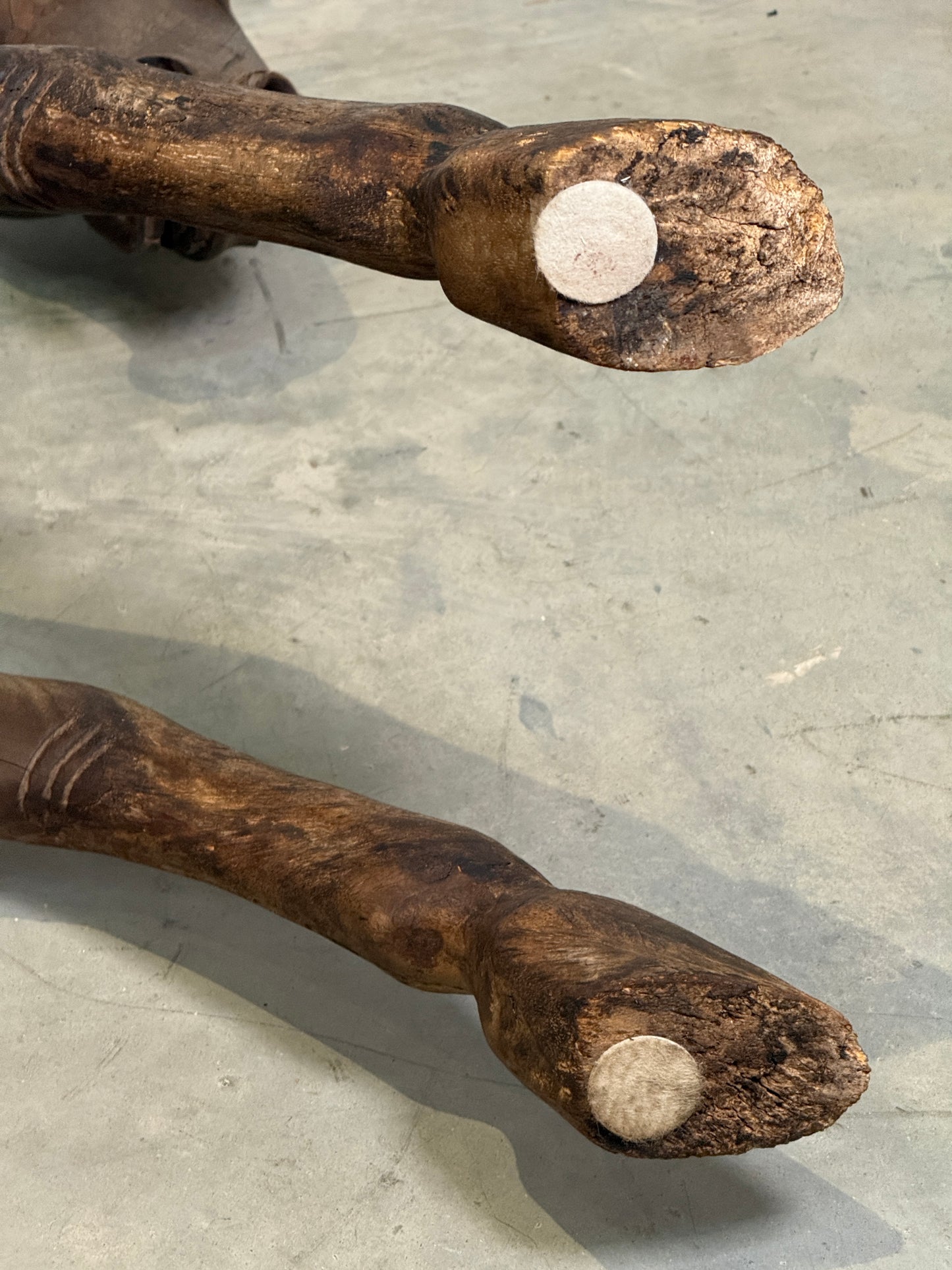 Hand-Carved Spanish Hardwood Horse Sculptures