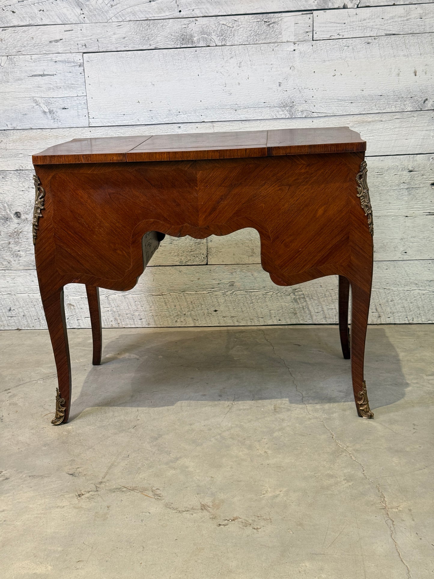 Louis XV Tulipwood, Kingwood, Maple and Holly Marquetry Coiffeuse, Late 19th Century