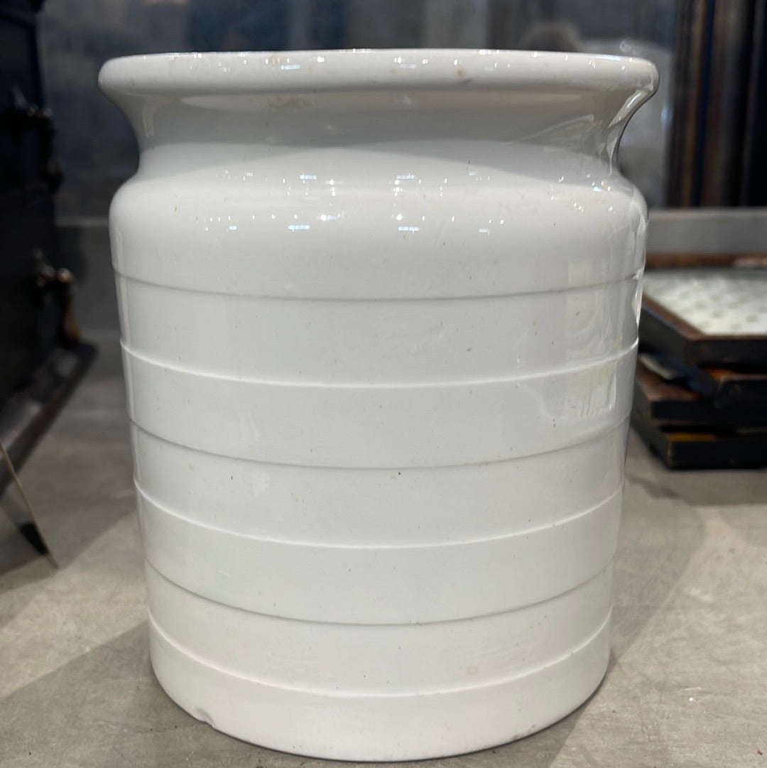 Ironstone Storage Jar with Lid