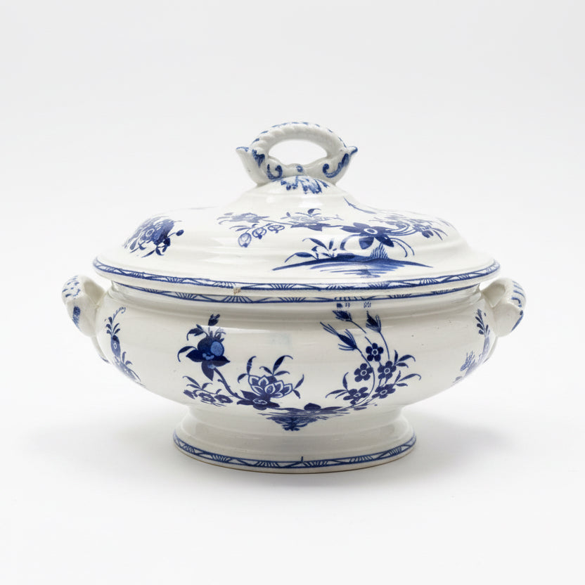 Boch “Grand Bouquet” Blue And White Ironstone Soupiere