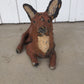 Primitive Painted Stone Fox