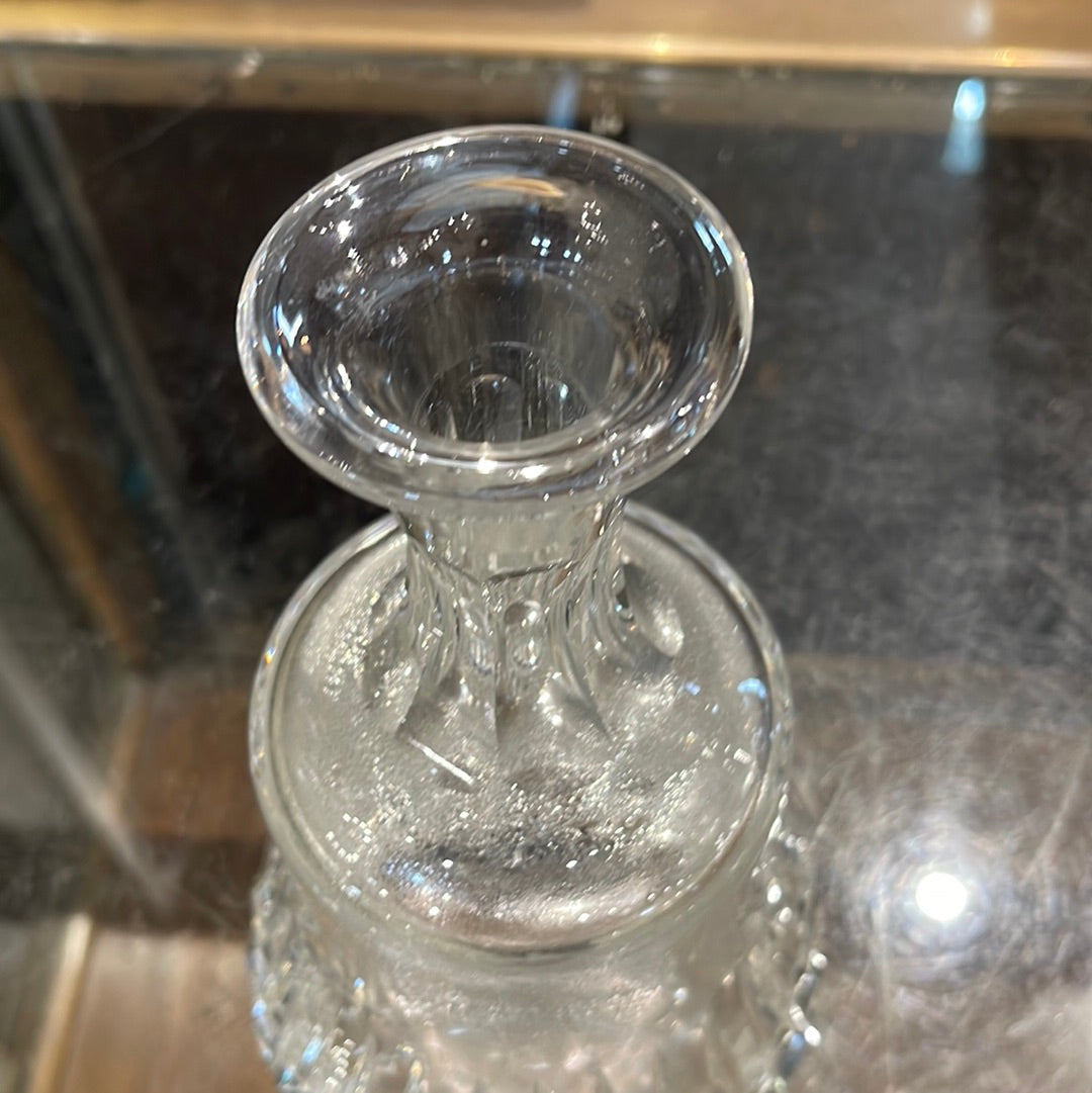 Cut Glass Decanter with Lid UK Circa 1910