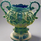 Green Bronze Urns