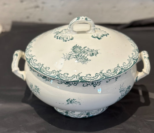 French Ironstone Soup Tureen "Service Louisan by A&Cie, Terre de Fer