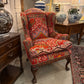 Wing Chair Covered in Anatolian Kilm