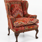 Wing Chair Covered in Anatolian Kilm