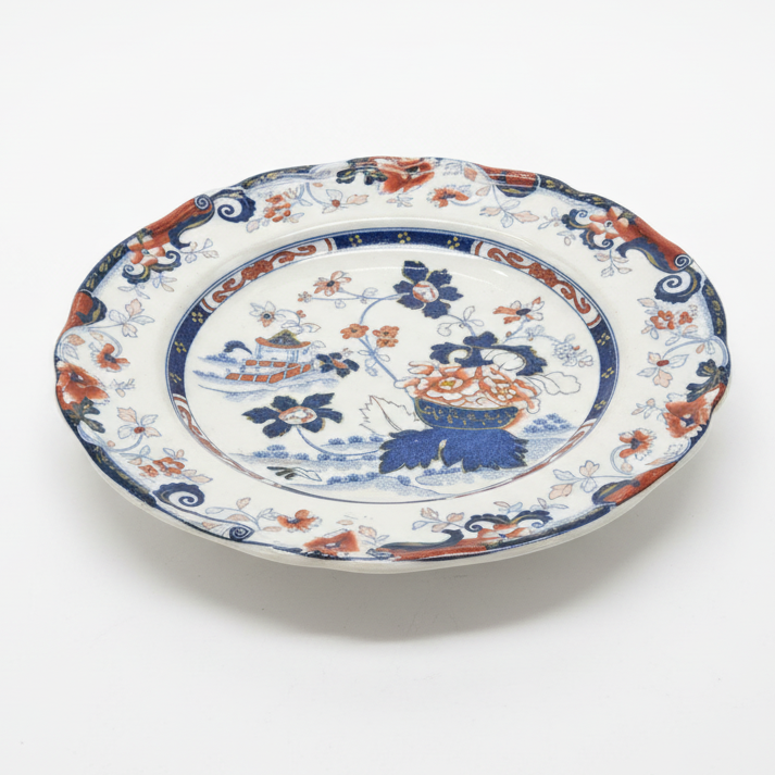 Minton  Stone China Amherst Japan Imari Style Dinner Plate 10 1/4