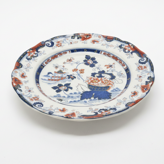 Minton  Stone China Amherst Japan Imari Style Dinner Plate 10 1/4