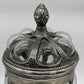Vintage Caged Hand Blown Glass Apothecary Urn