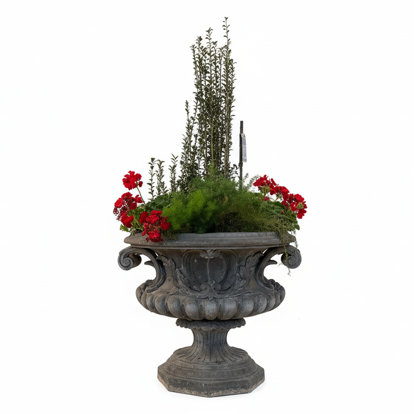 Large Zinc Planter
