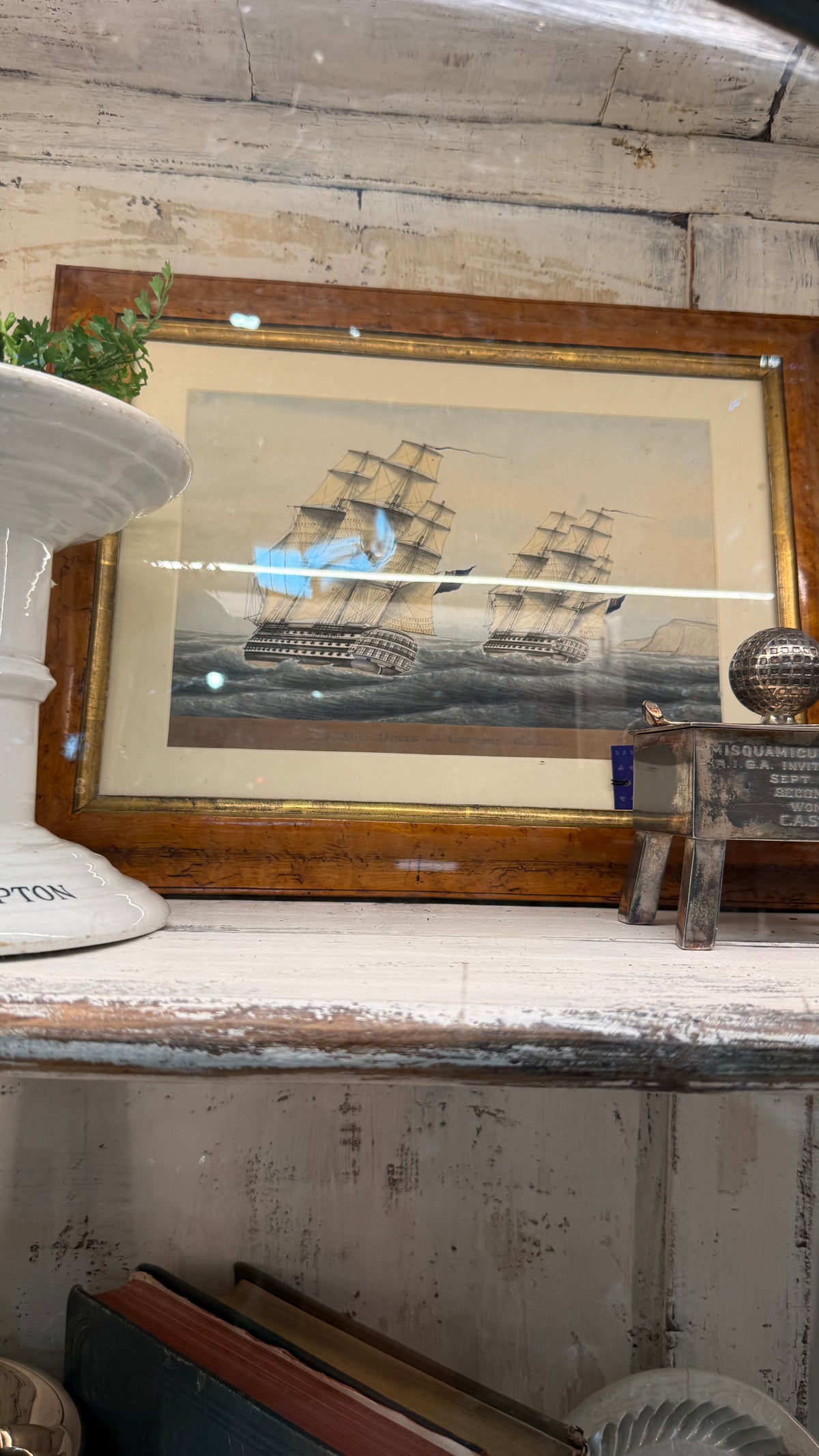 Sailboat Watercolor Circa 1820
