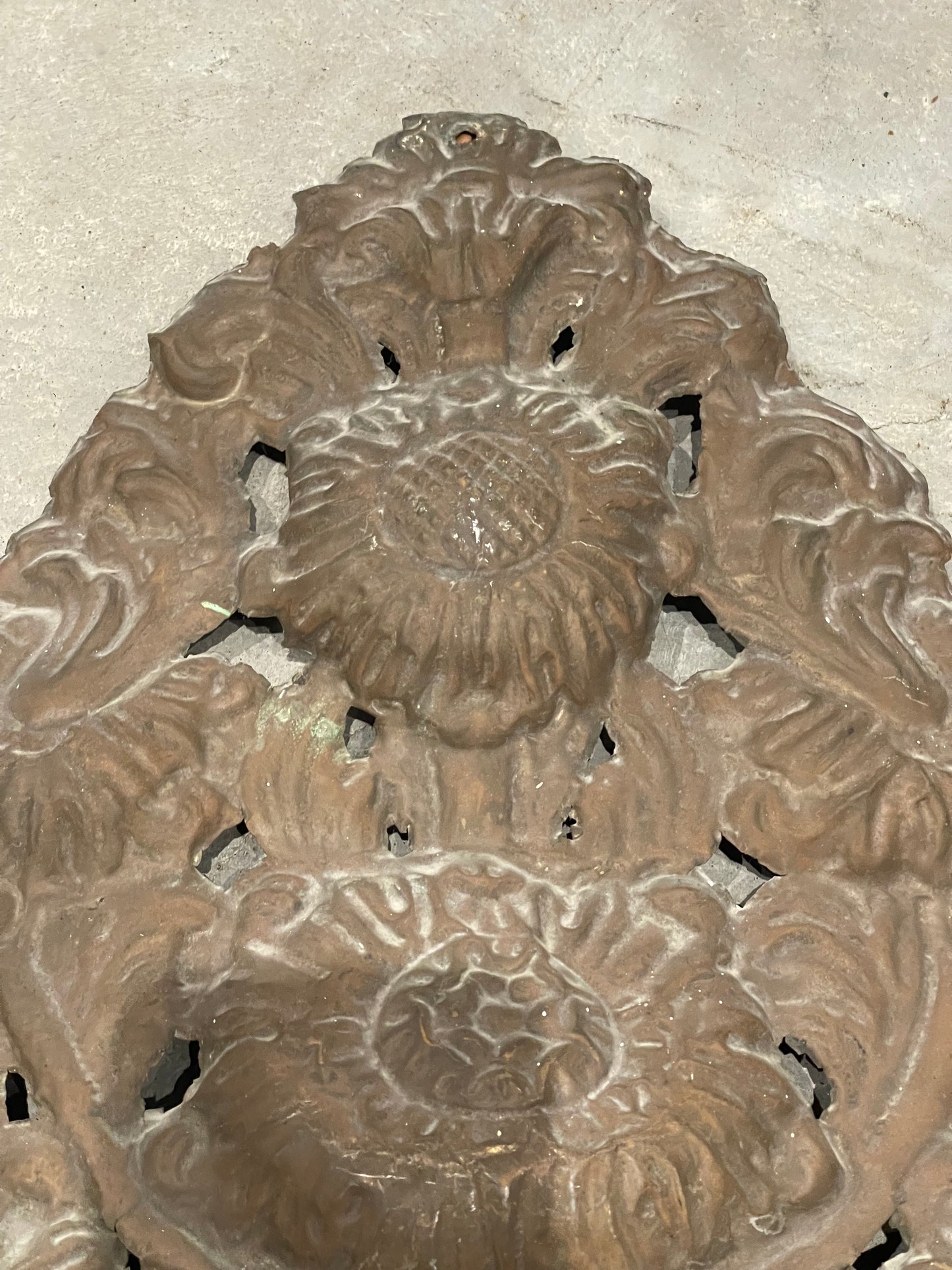 Large Metal Decorative Altar Piece