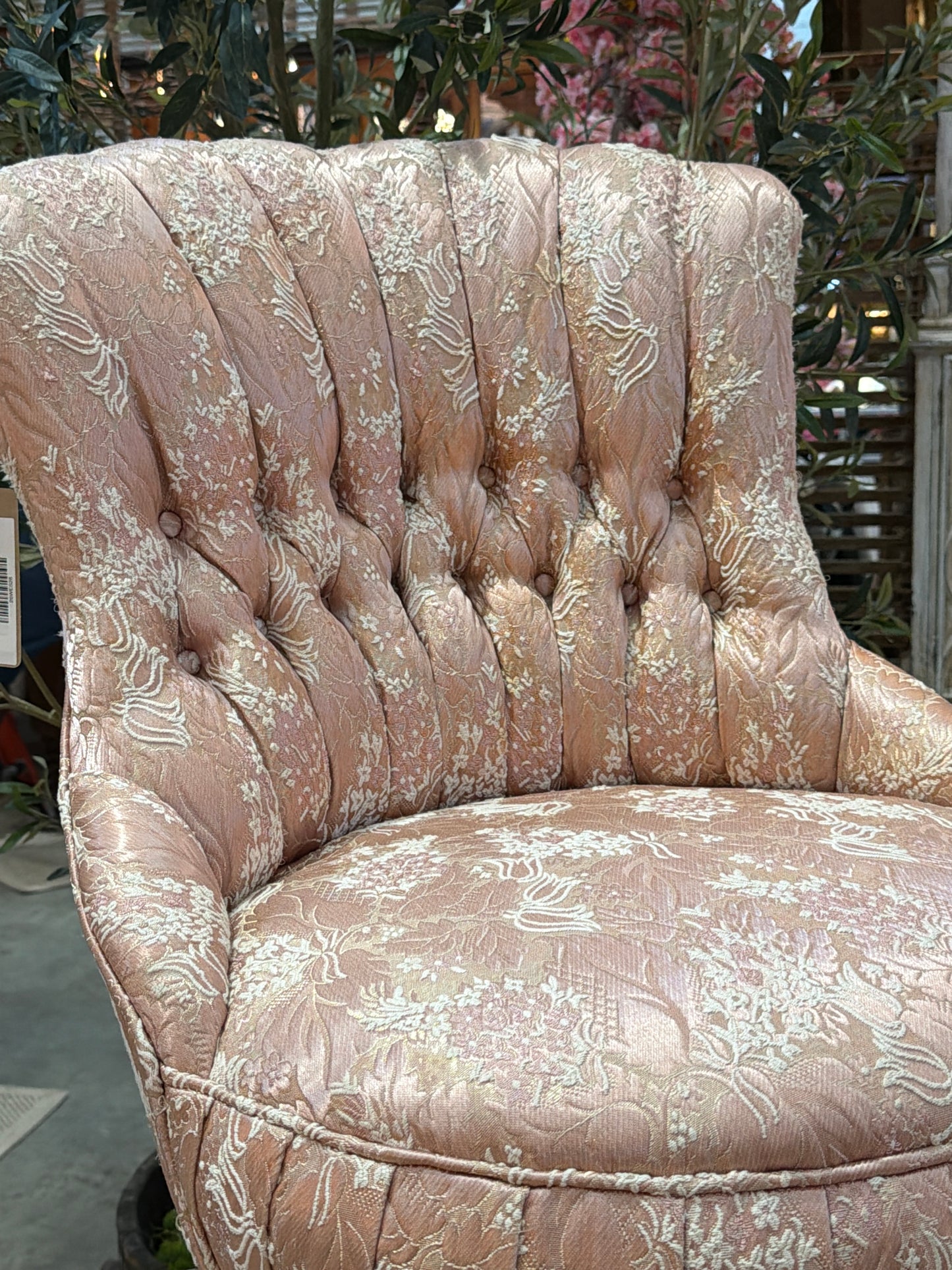 Blush Pink Upholstered Accent Chairs