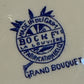 Boch “Grand Bouquet” Medium Blue And White Oval Ironstone Plate