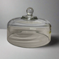 Vintage 10" Clear Glass Cheese or Cake Dome
