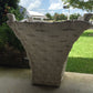 White Basket Weave Pot