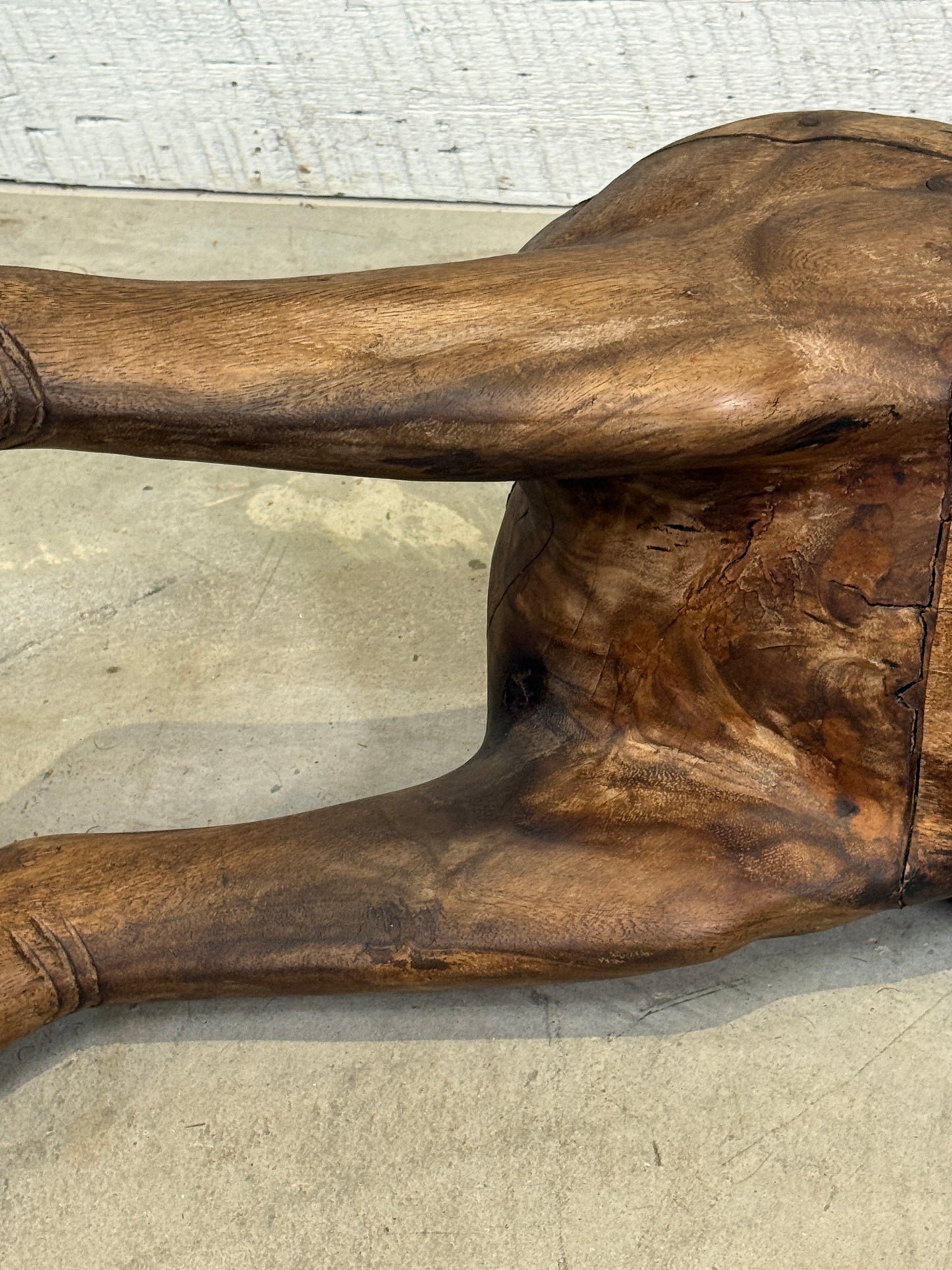 Hand-Carved Spanish Hardwood Horse Sculptures