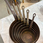 Heavy Antique Copper Cookware Set - 6 Pieces with Stamp from France