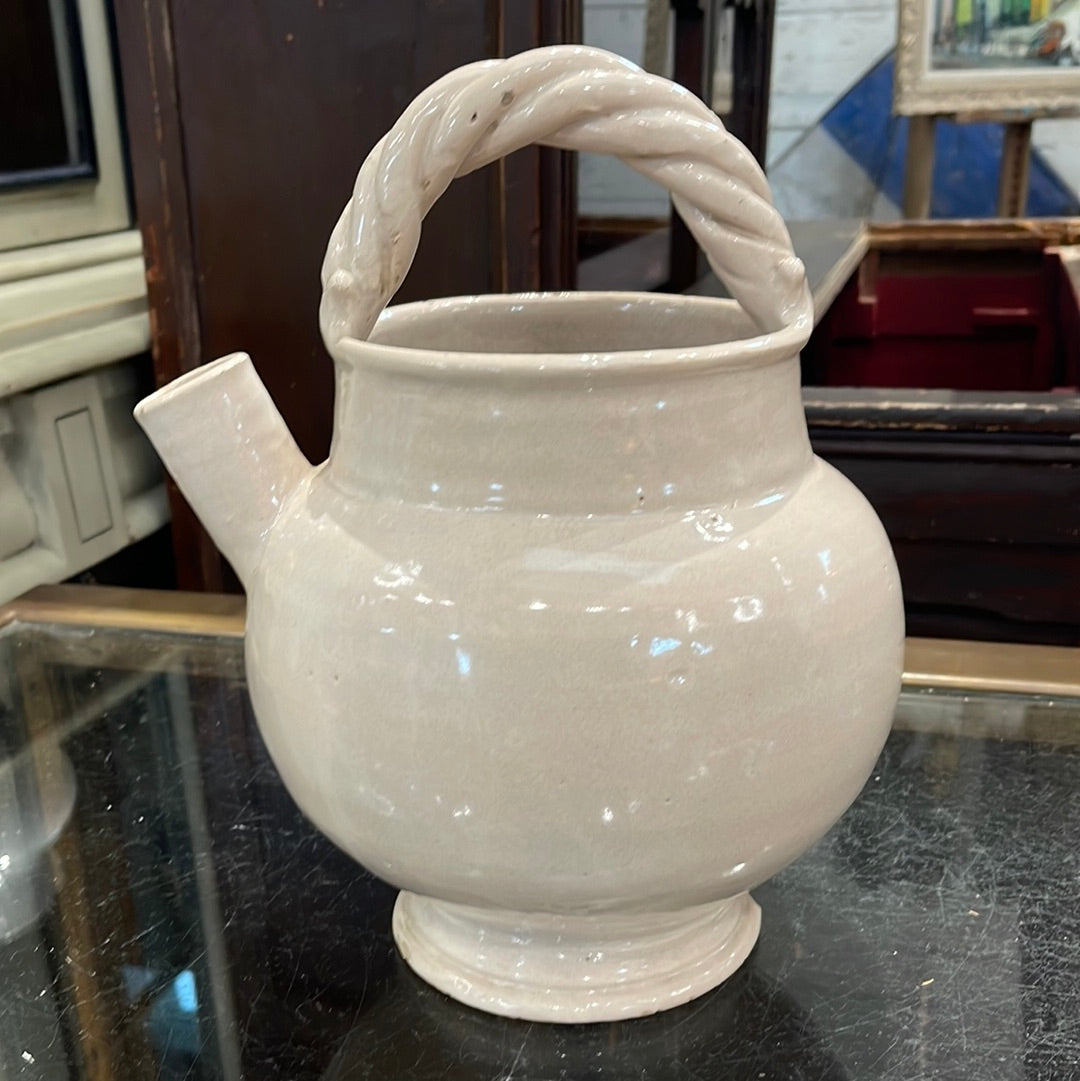 Water Jug from Lombardi Italy Region Circa 1880 Twisted Handle