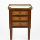 Three-Drawer Marble-Top Table