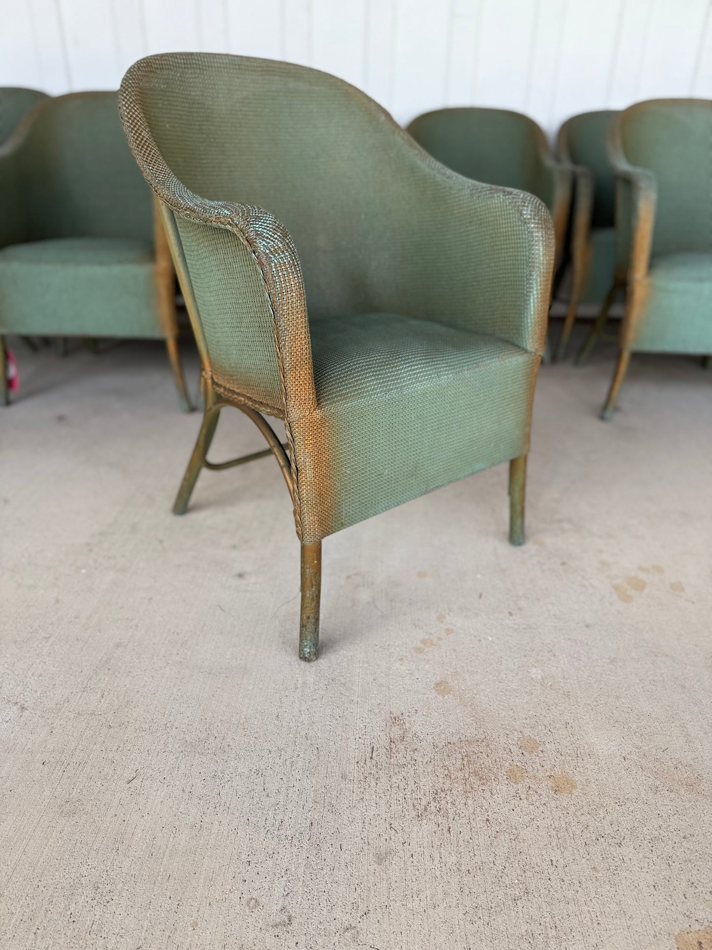 Lloyd Loom Mid-Century Indoor/Outdoor Dining Chair