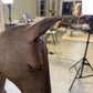 Hand-Carved Spanish Hardwood Horse Sculptures