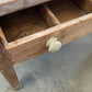 French Style Marble Top Console Table with Two Drawers