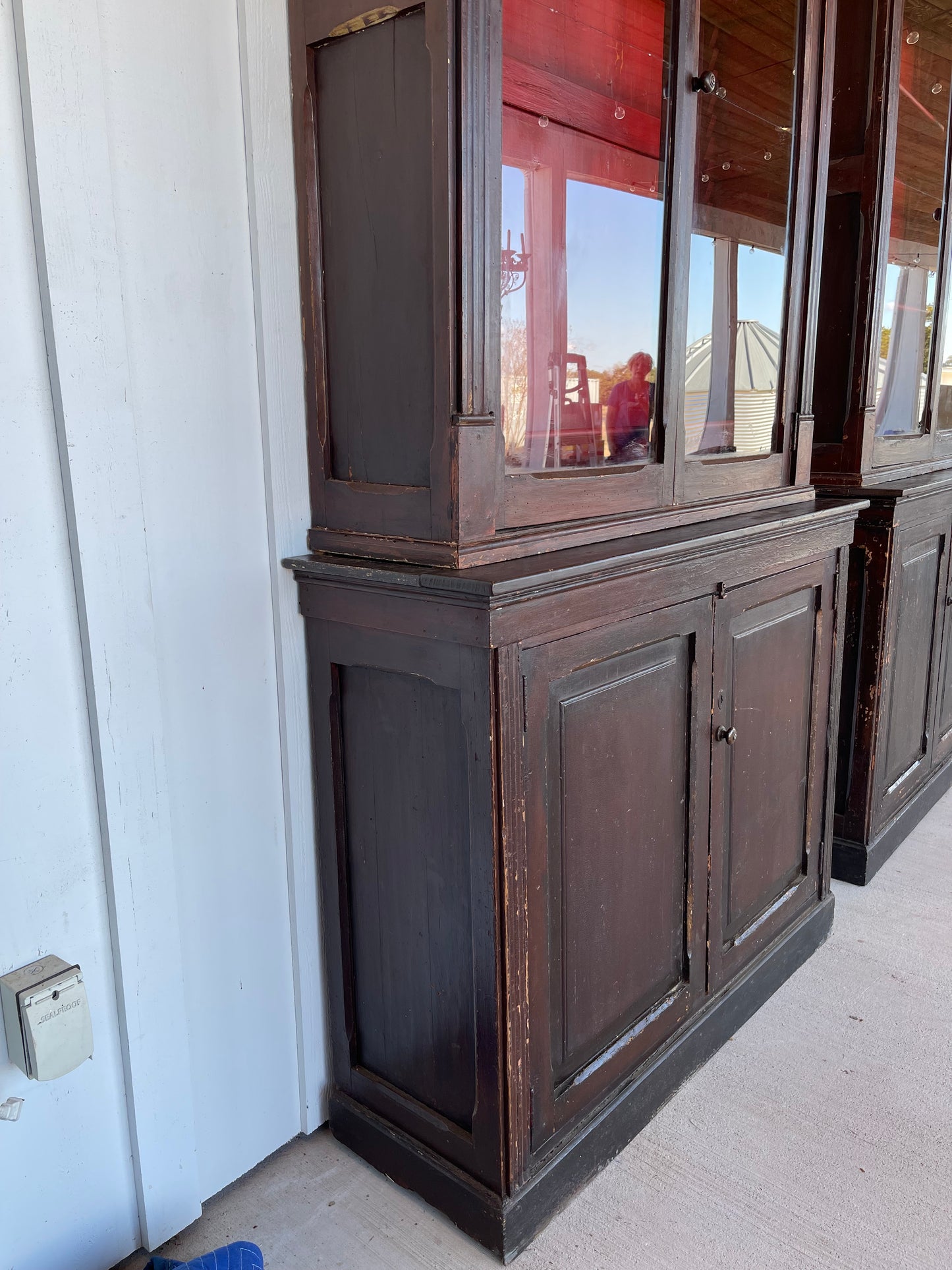 French Pharmacy Cabinets with Original Paint 1860