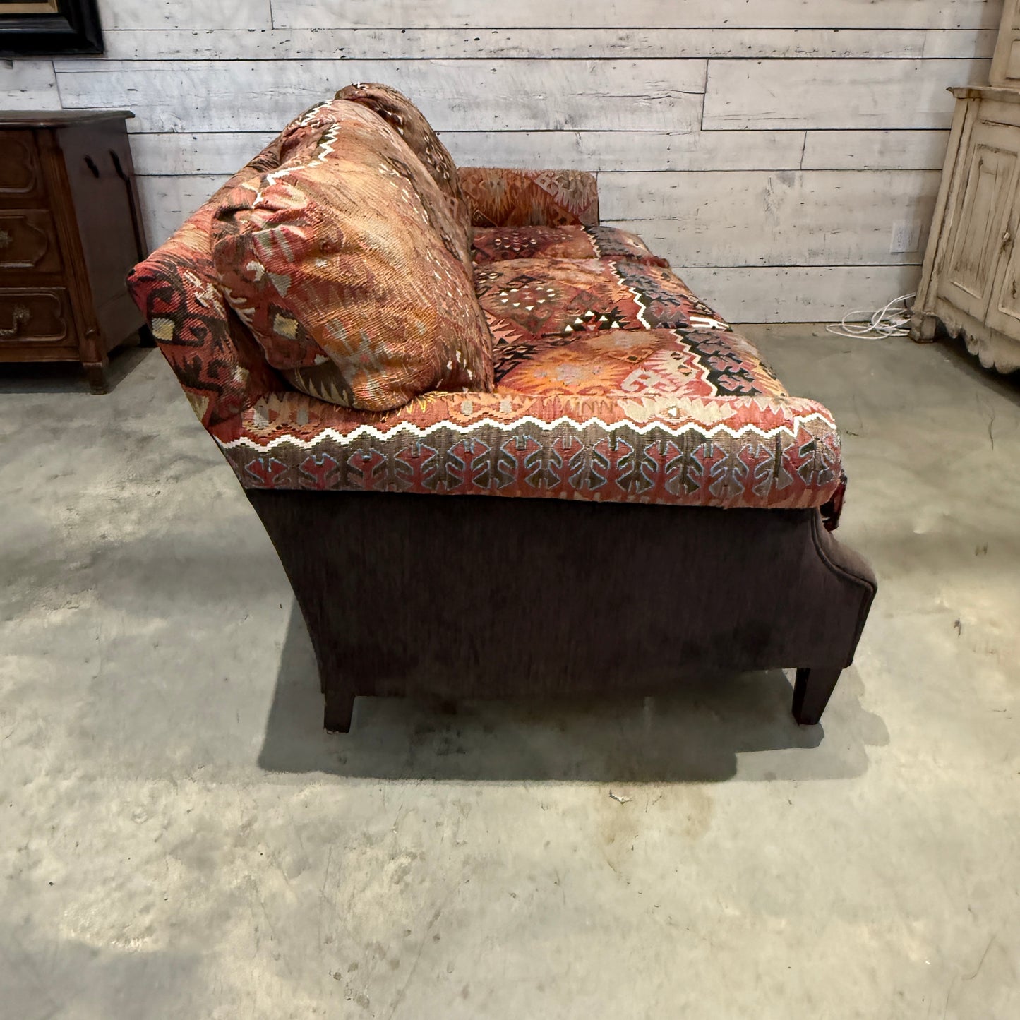 George Smith Anatolian Kilim Upholstered Sofa from Smith Workshop