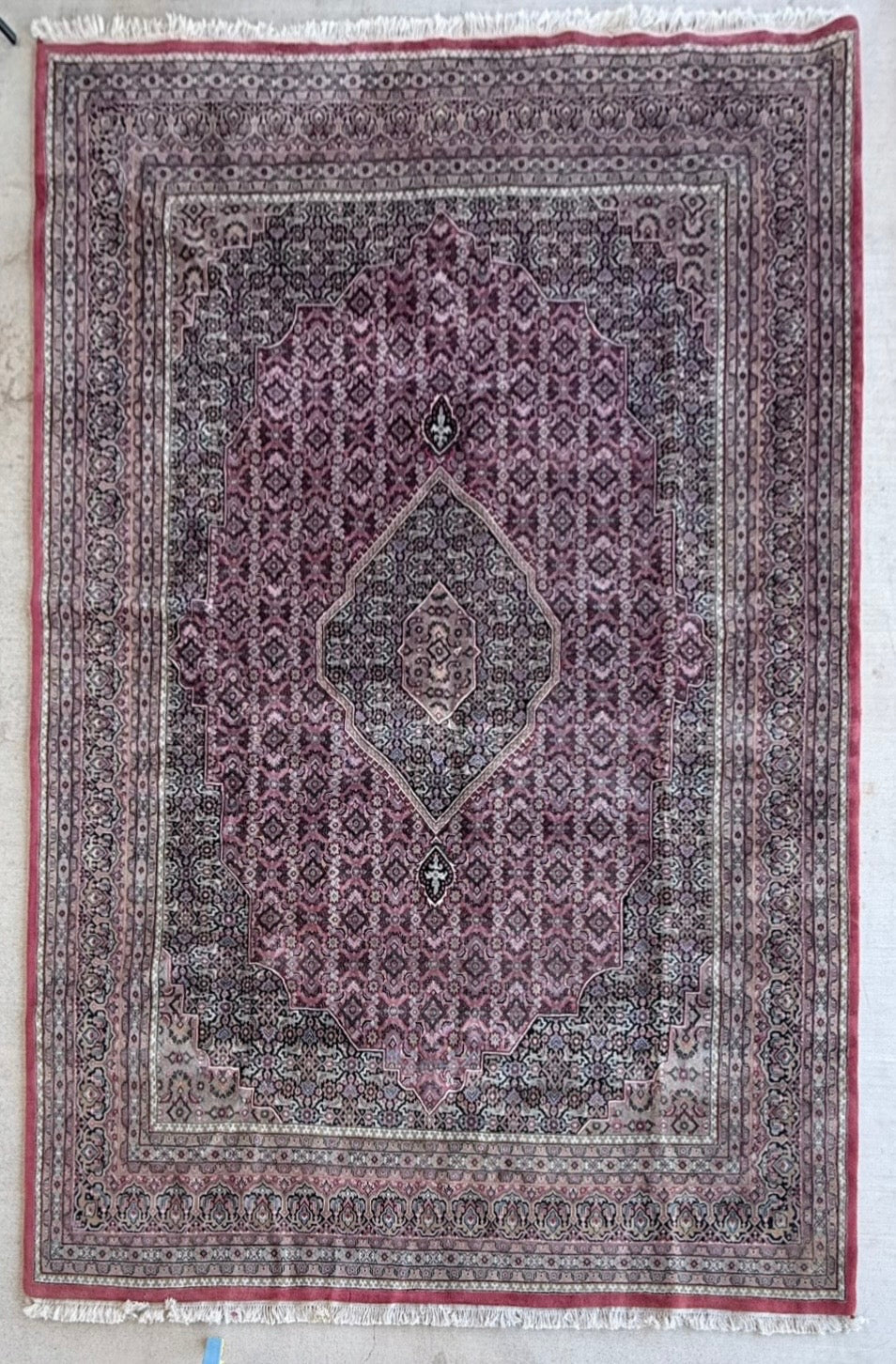 #133 Burgandy Medallion Rug