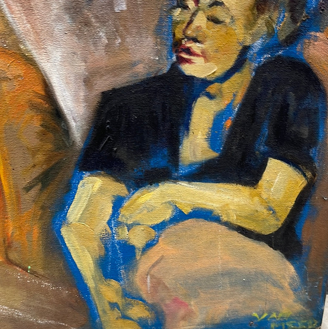 Oil on Canvas Studio Scene