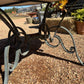 Art Deco Round 4 Piece Marble Top Table with Wrought Iron Base