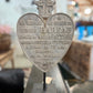 Heart on Stand Antique 1938 French Memorial Funerary Grave Marker – Isidore Hareau