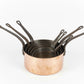 Heavy Antique Copper Cookware Set - 6 Pieces with Stamp from France