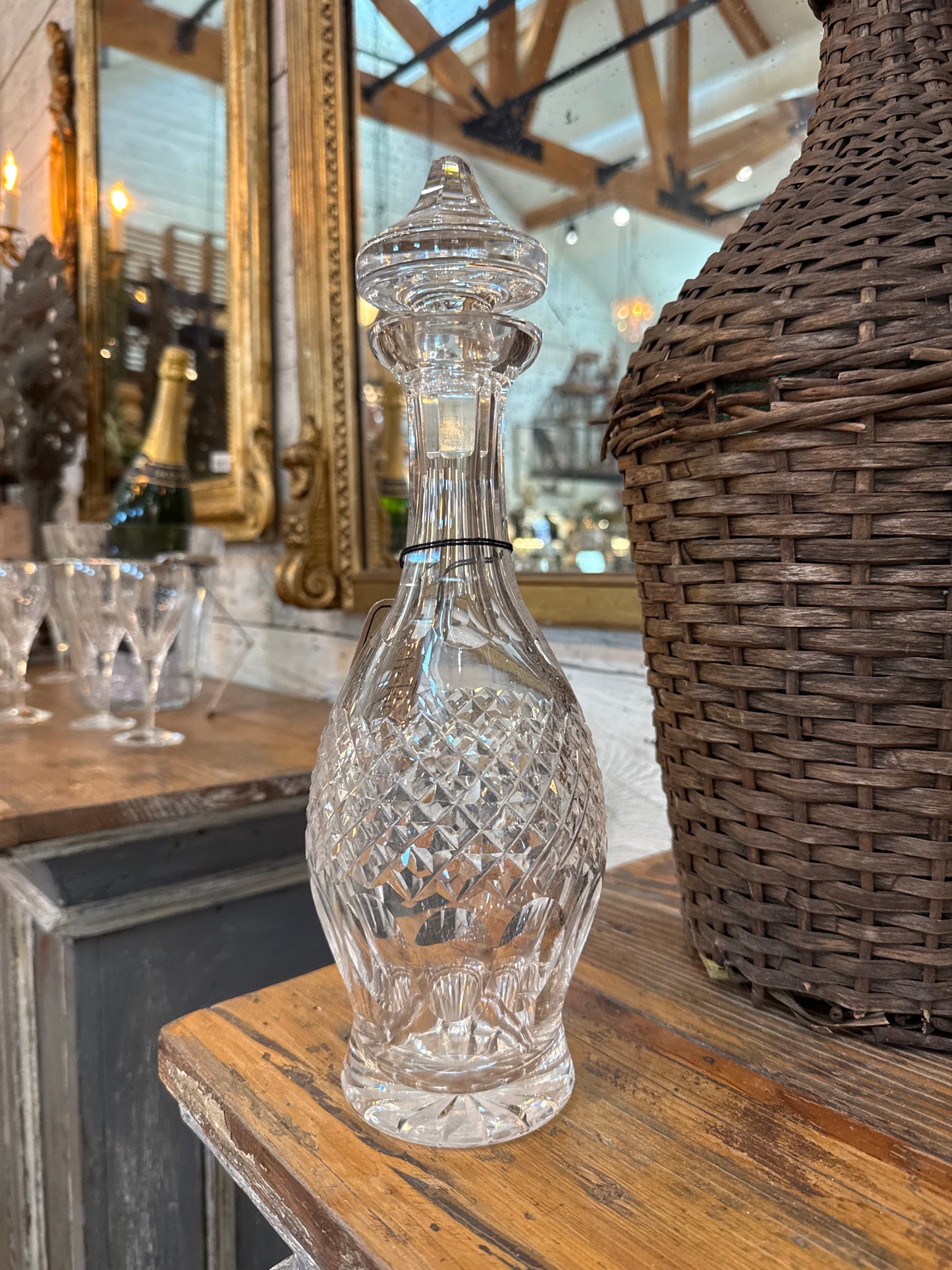 Tall Crystal Decanter