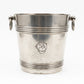 Silver Plated Christofle Champagne Bucket with Monogram CS