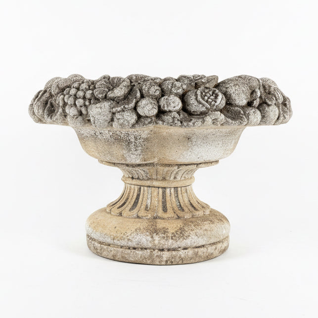 Mid Century Concrete Fruit Urn
