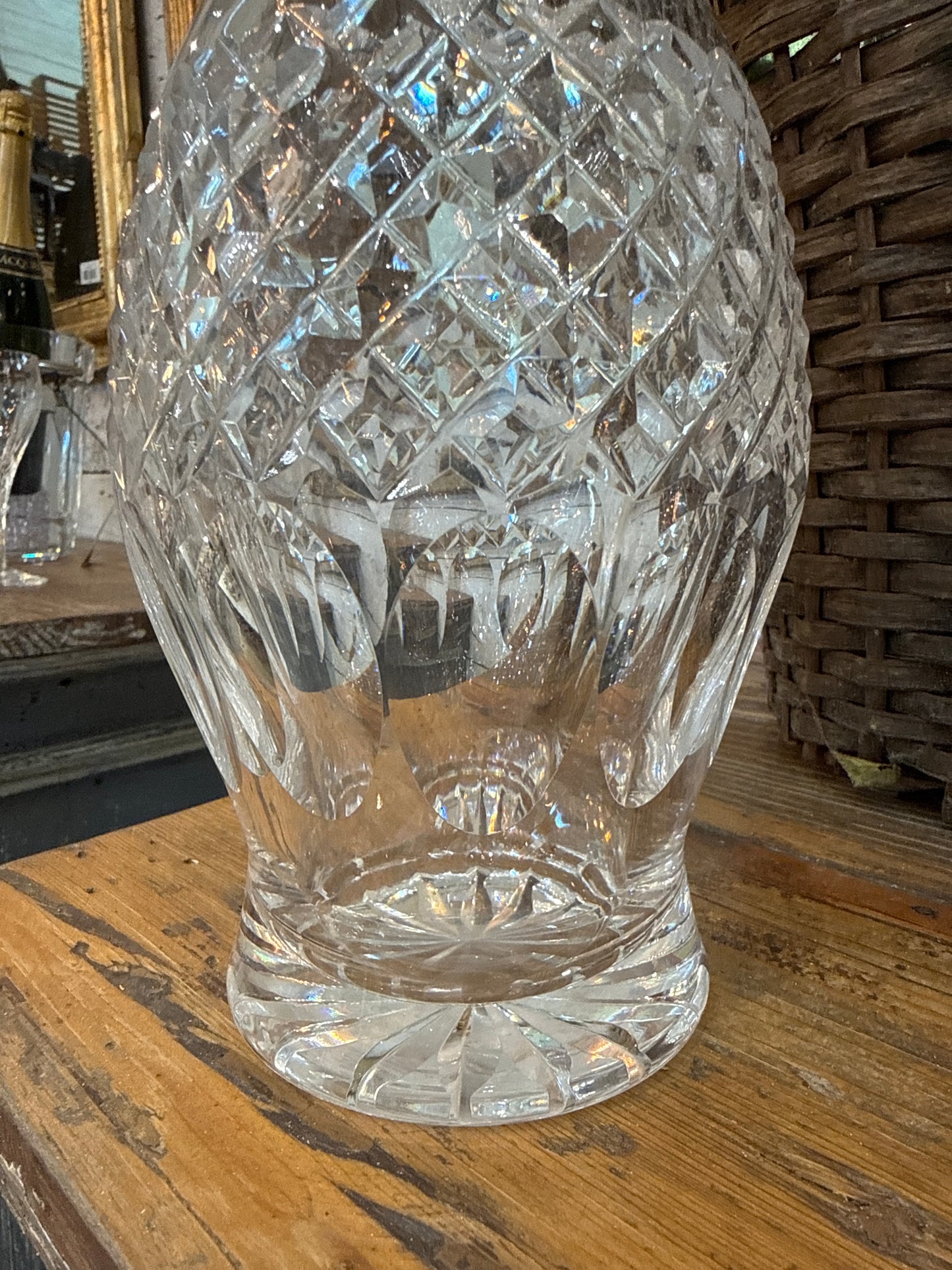 Tall Crystal Decanter