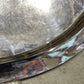 English Late 1800s Heavy Gauge Silver Plate Oval Engraved Tray