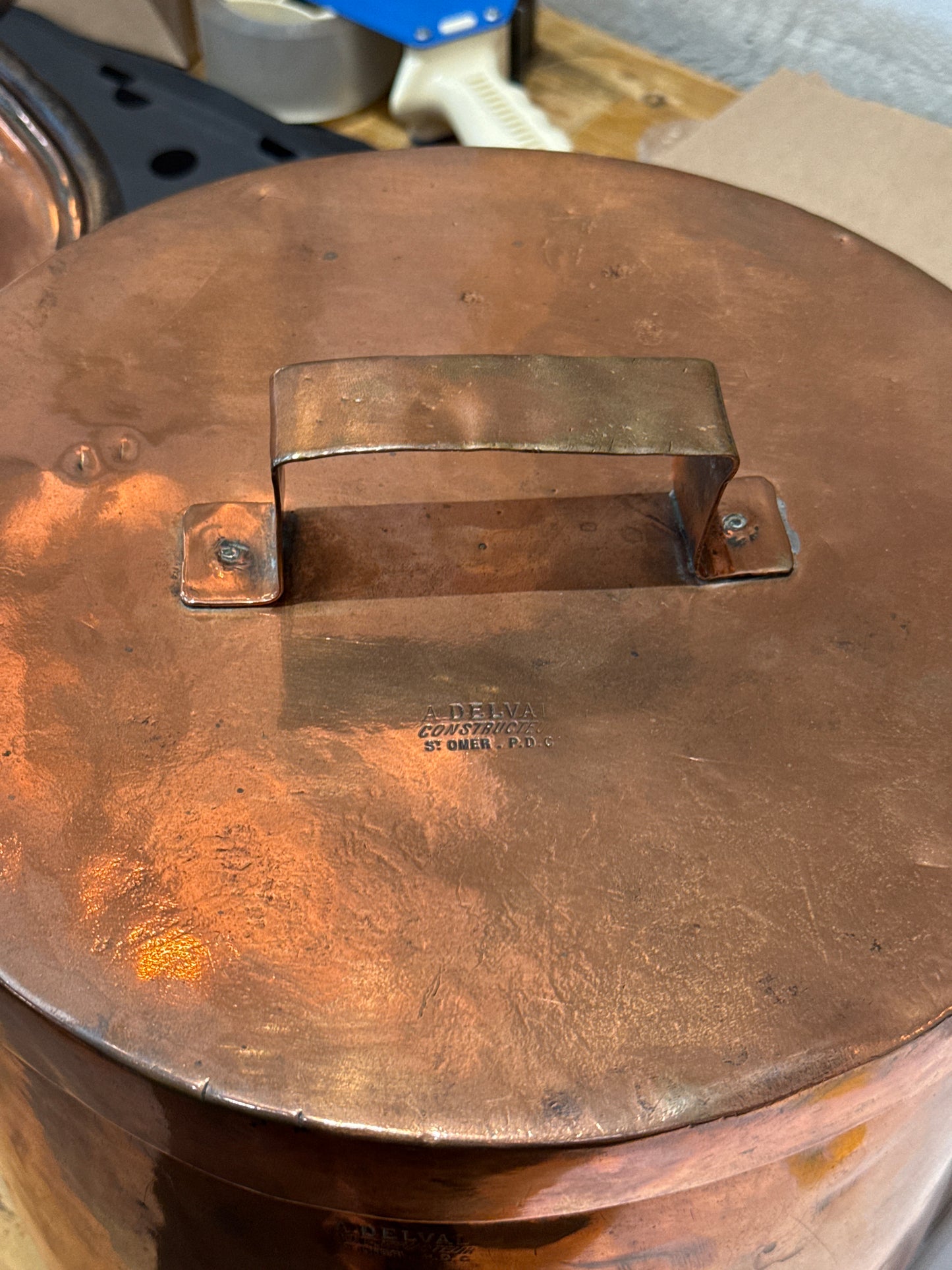 Large Copper Stock Pot