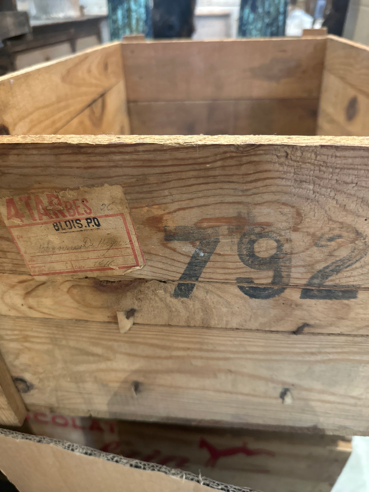 Vintage French Pine Chocolate Boxes