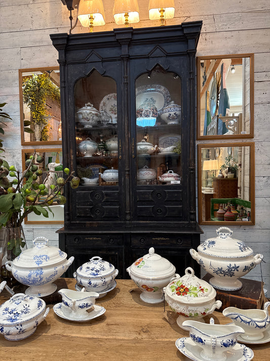 Tall Painted Buffet Deux Corps