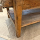 French Style Marble Top Console Table with Two Drawers